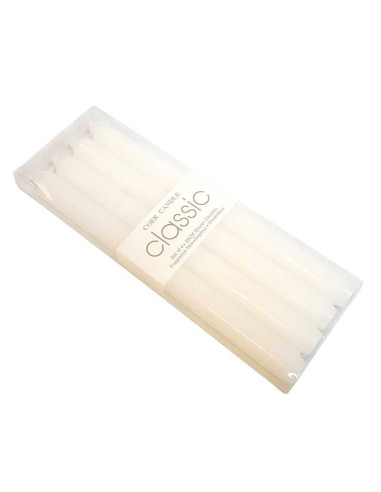 MH candles white colored in the mass - set of 4 pcs