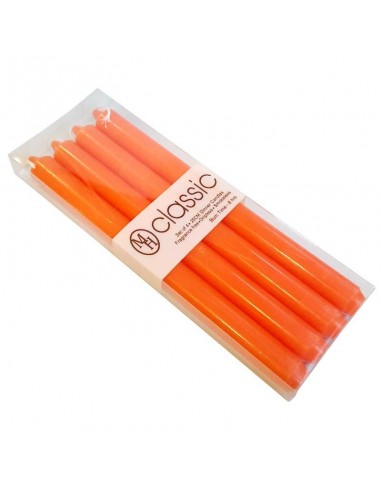 Bougies colorées dans la masse oranges MH - lot 4 pcs