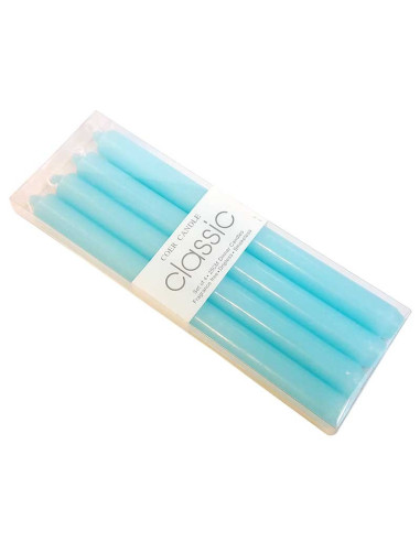 Blue MH candles colored in the mass - set of 4 pcs