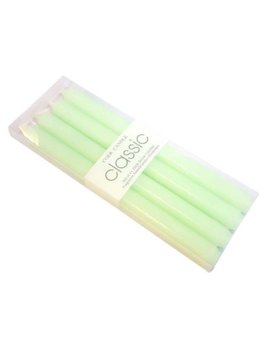 MH candles water green colored in the mass - set of 4 pcs