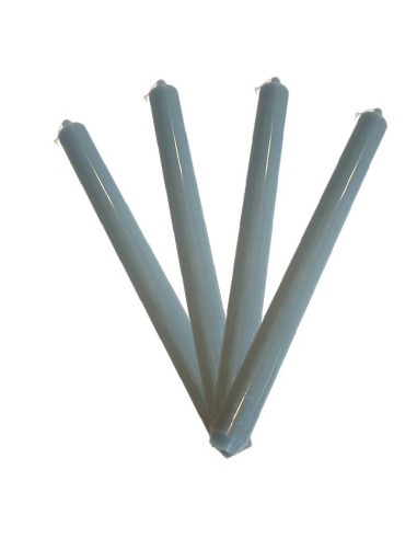 Candele colorate nella massa grigio topo MH - set di 4 pezzi