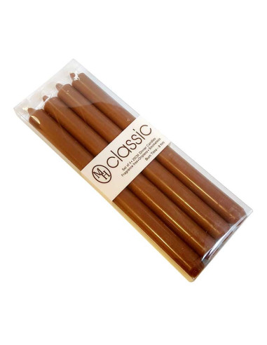 662 / 5 000 Résultats de traduction Candles colored in the mass brown MH - set of 4 pcs