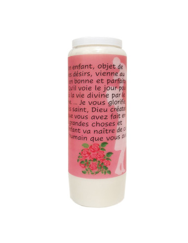 Novena candle for an unborn child - carton 20 pieces