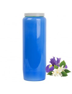 Novena candle scented with Jasmine and Iris - dark
