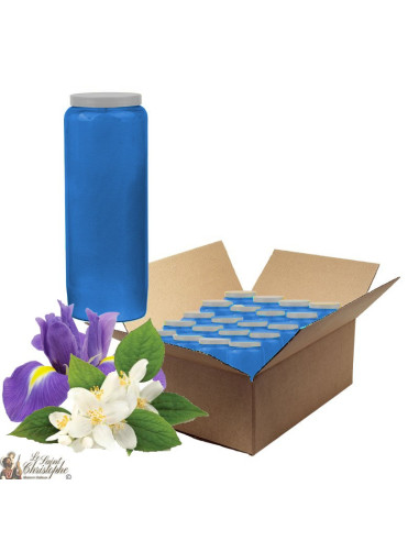 Candele Novena profumate con Gelsomino e Iris - scuro - scatola 20 pezzi