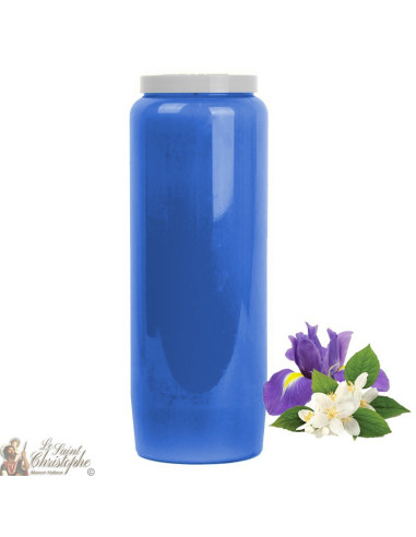 Bougies de neuvaine parfumée au Jasmin et Iris - foncé - carton 20 pièces