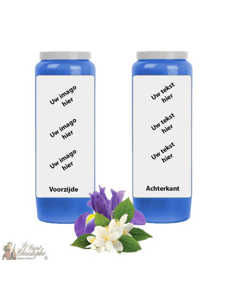 Novenakaars Jasmijn & Iris geparfumeerd - donker - personaliseerbaar