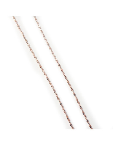 Fancy S-ketting in 925 sterlingzilver met roségoud verguldsel - 45 cm