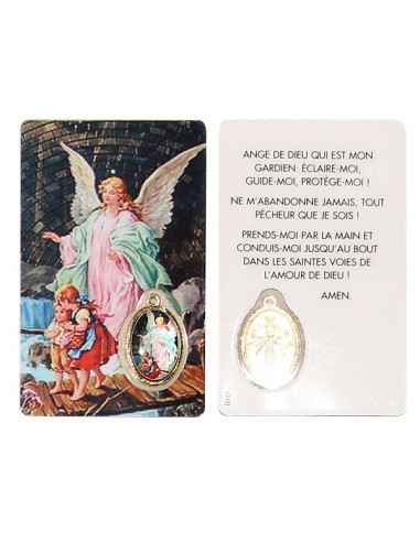Medaillenausweis für den Schutzengel - Gebet