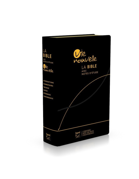 Bible Vie Nouvelle - fibrocuir noir