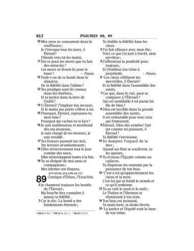 Segond-Bibel 1910 Großdruck und Worte Jesu in roter Schrift