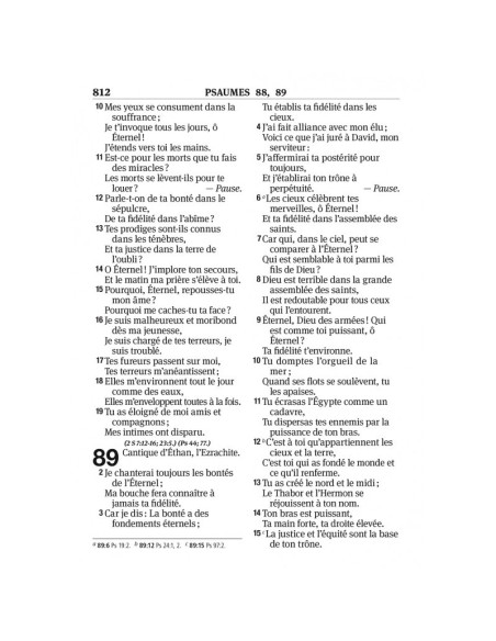 Segond-Bibel 1910 Großdruck und Worte Jesu in roter Schrift