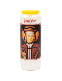 Novena candle to Saint Yves - carton 20 pieces