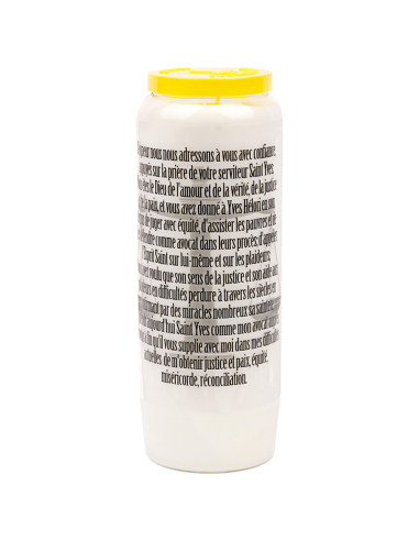 Bougie de neuvaine à Saint Yves - carton 20 pièces