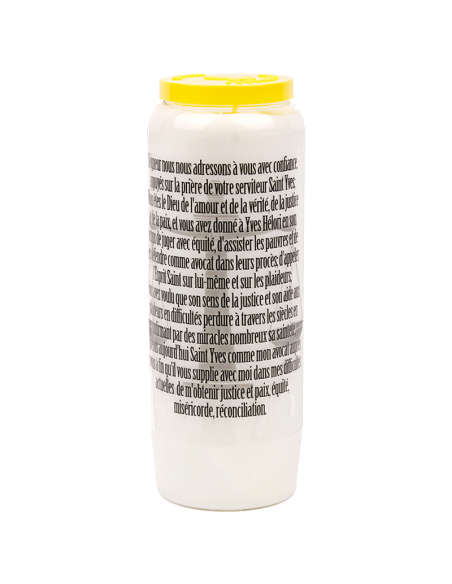 Bougie de neuvaine à Saint Yves - carton 20 pièces