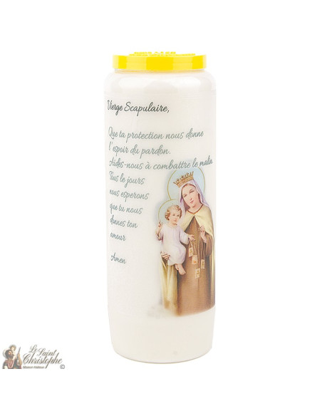 Novena candle to the Virgin of the Scapular - box 20 pieces