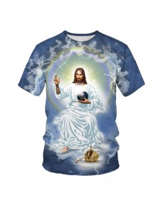 Polyester T-shirt - Jezus Christus heerst