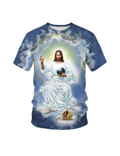 T-shirt in poliestere - Gesù Cristo regna