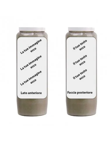 Novene Kerze mit Ihrem Bild und Text - individuell anpassbar