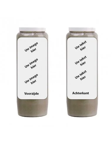 Bougie de neuvaine avec votre image et texte - personnalisable