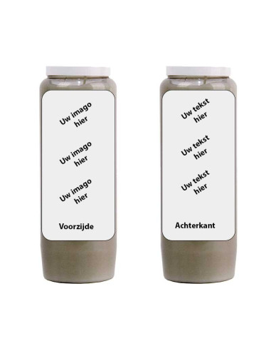 Novena kaars met uw afbeelding en tekst - aanpasbaar