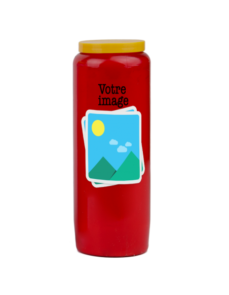 Candele Novena con immagine e testo personalizzati - confezione da 20 pezzi