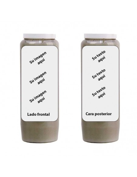 Candele Novena con immagine e testo personalizzati - confezione da 20 pezzi