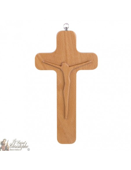 Croix bois avec le Christ