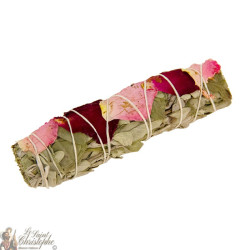 Manojo de salvia y rosa - 12 cm