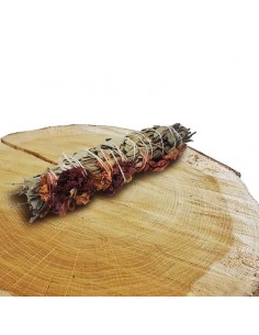 Salbei-Lavendel-Bündel mit Blumen - 12 cm