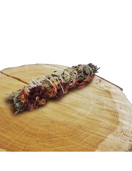 Salbei-Lavendel-Bündel mit Blumen - 12 cm