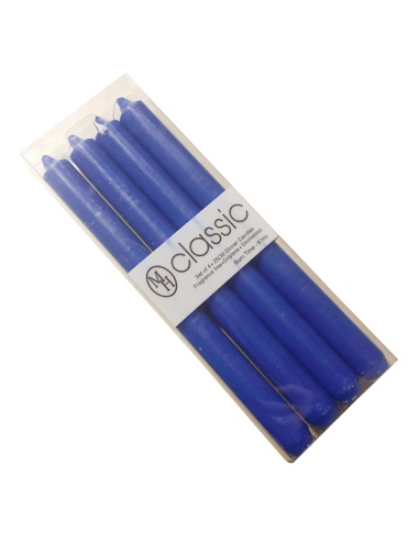 Candele colorate in massa blu scuro MH - set da 4 pz