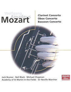 Mozart - Clarinet concerto, oboe concerto, bassoon concerto - CD