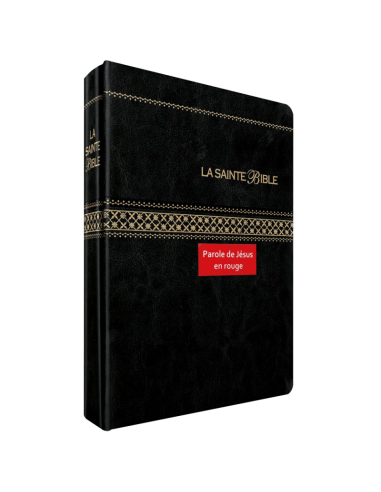 Bible Segond 1910 Parole de Jésus en rouge caractères agrandis avec onglet