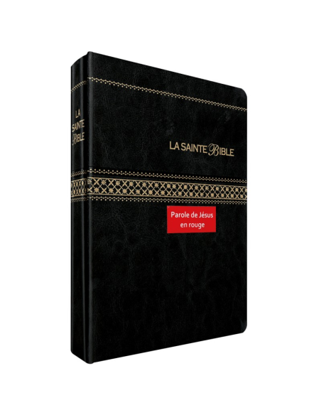 Bible Segond 1910 Parole de Jésus en rouge caractères agrandis avec onglet