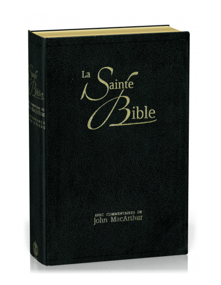 La Sainte Bible avec commentaire de John MacArthur - noire