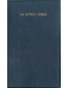 The Holy Bible - Segond 1910 Compact Bible, navy