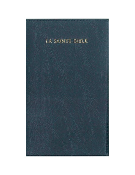 The Holy Bible - Segond 1910 Compact Bible, navy