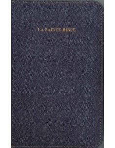 La Santa Biblia - Biblia Segond 1910 con cremallera y cubierta vaquera