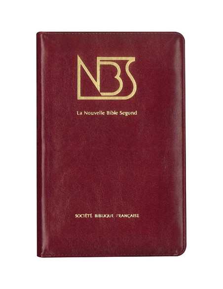 La Nuova Bibbia Segond - diapositiva rosso bordeaux