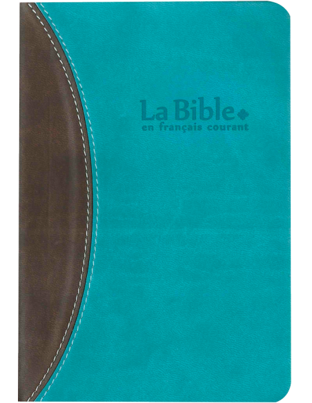 Die Bibel in gängigem Französisch - Kompaktes Format, blau-braun
