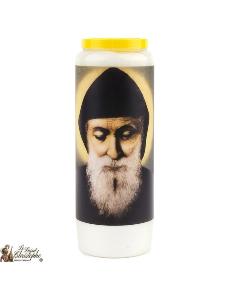 Noveenkaars voor de heilige Charbel - doos 20 stuks