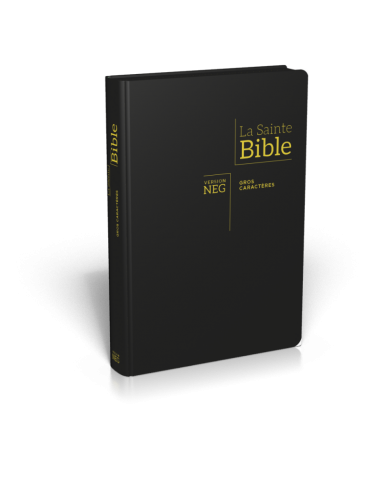La Sainte Bible - Bible Segond NEG, gros caractères, fermeture éclair