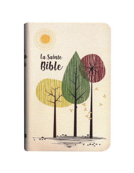 La Sacra Bibbia - Bibbia Segond 1910 beige 3 alberi