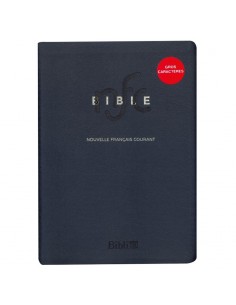De Bijbel in het huidige Frans - NFC grote letter, marineblauw, met DC