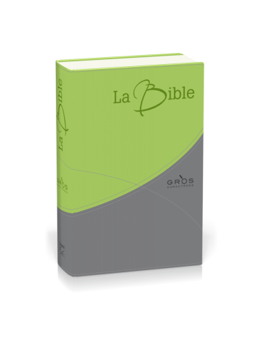 The Segond Bible 21 large characters - green-grey duo