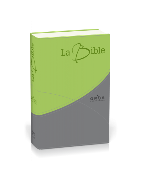 The Segond Bible 21 large characters - green-grey duo