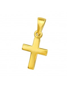 Pendentif croix - plaqué or