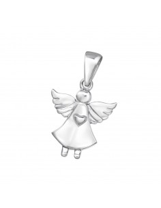 Pendentif ange avec coeur en argent 925