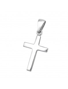 Pendentif croix classique en argent 925 - 15mm
